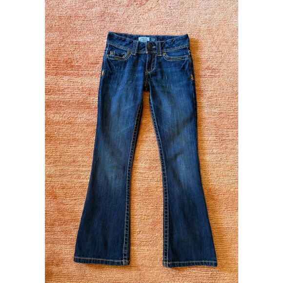 Aeropostale Hailey Skinny Flare Jeans Dark Wash Size 00R Low Rise Bootcut - Picture 1 of 9